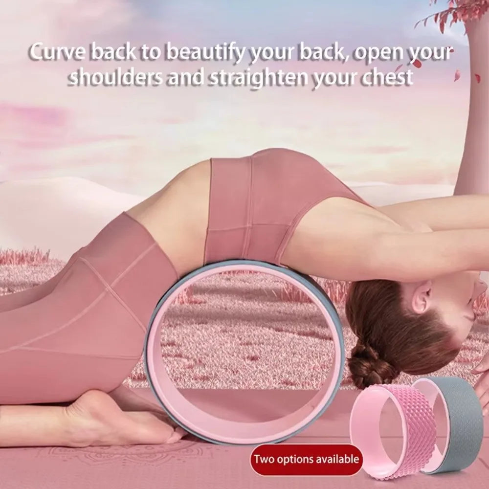 Muscle Massage Yoga Wheel Multi-Functional Back Training Back Training Roller Training Tool Waist Training Pilates Ring Home Gym